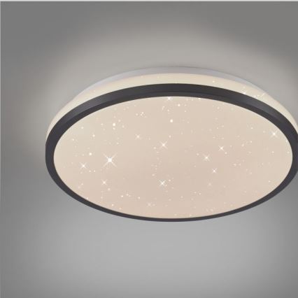 JUST LIGHT. 14293-18 - LED Plafon ściemnialny KYLE LED/10W/230V śr. 28 cm czarny