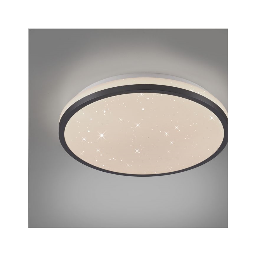 JUST LIGHT. 14293-18 - LED Plafon ściemnialny KYLE LED/10W/230V śr. 28 cm czarny