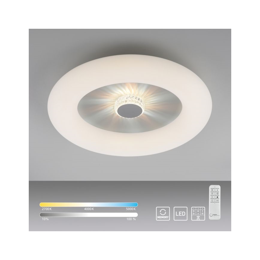 JUST LIGHT. 14383-16 - LED Plafon ściemnialny VERTIGO LED/26W/230V 2700-5000K biały + zdalne sterowanie