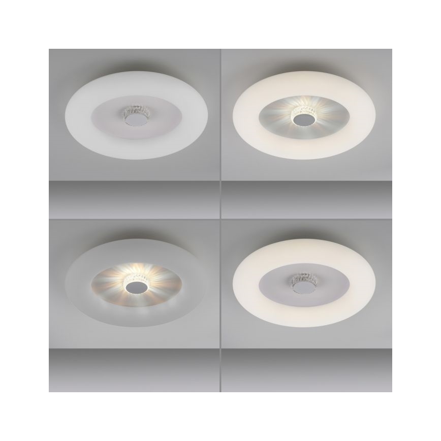 JUST LIGHT. 14383-16 - LED Plafon ściemnialny VERTIGO LED/26W/230V 2700-5000K biały + zdalne sterowanie