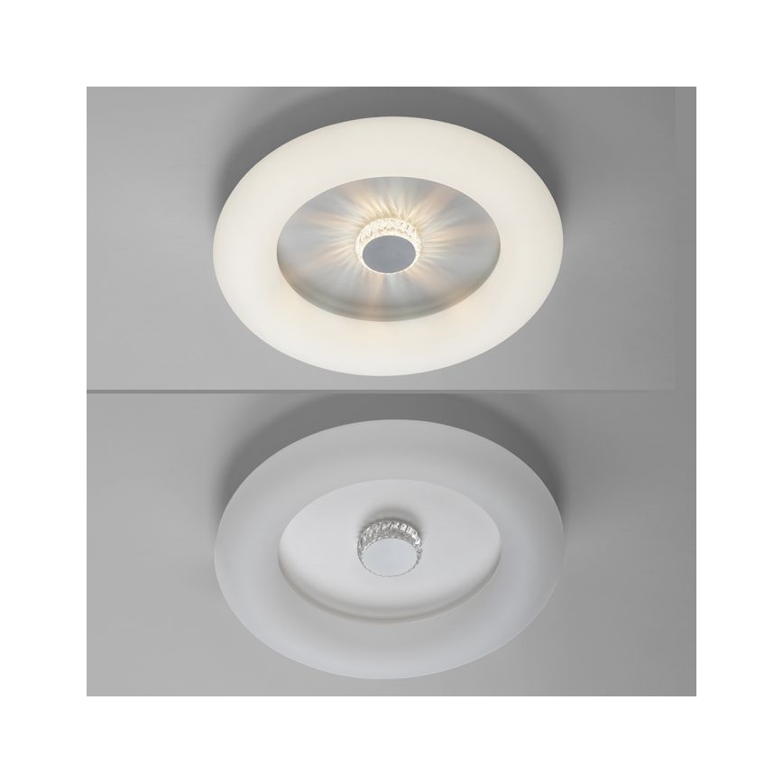 JUST LIGHT. 14383-16 - LED Plafon ściemnialny VERTIGO LED/26W/230V 2700-5000K biały + zdalne sterowanie