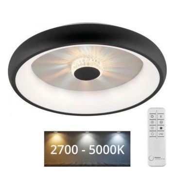 JUST LIGHT. 14384-18 - LED Plafon ściemnialny VERTIGO LED/29W/230V 2700-5000K czarny + zdalne sterowanie