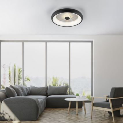 JUST LIGHT. 14384-18 - LED Plafon ściemnialny VERTIGO LED/29W/230V 2700-5000K czarny + zdalne sterowanie