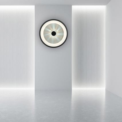 JUST LIGHT. 14384-18 - LED Plafon ściemnialny VERTIGO LED/29W/230V 2700-5000K czarny + zdalne sterowanie