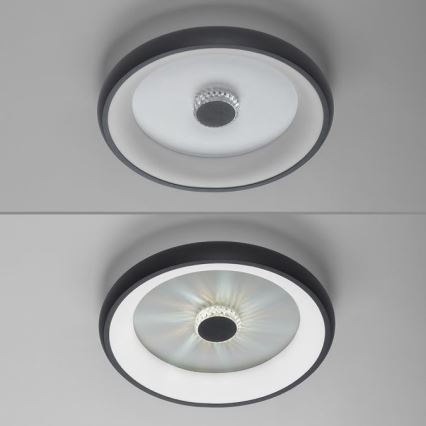 JUST LIGHT. 14384-18 - LED Plafon ściemnialny VERTIGO LED/29W/230V 2700-5000K czarny + zdalne sterowanie