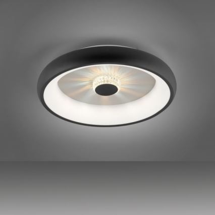 JUST LIGHT. 14384-18 - LED Plafon ściemnialny VERTIGO LED/29W/230V 2700-5000K czarny + zdalne sterowanie