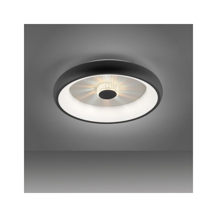 JUST LIGHT. 14384-18 - LED Plafon ściemnialny VERTIGO LED/29W/230V 2700-5000K czarny + zdalne sterowanie