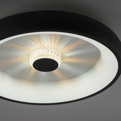 JUST LIGHT. 14384-18 - LED Plafon ściemnialny VERTIGO LED/29W/230V 2700-5000K czarny + zdalne sterowanie