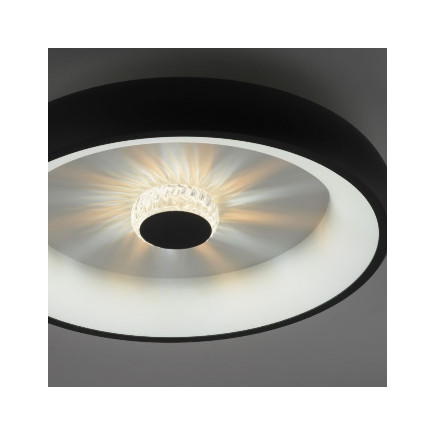 JUST LIGHT. 14384-18 - LED Plafon ściemnialny VERTIGO LED/29W/230V 2700-5000K czarny + zdalne sterowanie