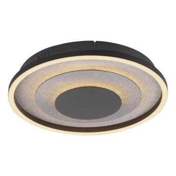 JUST LIGHT. 14409-21 - Lampa sufitowa LED GLITTY LED/22W/230V śr. 40 cm czarna
