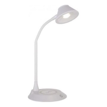JUST LIGHT. 14414-16 - LED Regulowana lampa biurkowa z dotykowym ładowaniem PUCKI LED/4,5W/230V biała