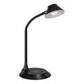 JUST LIGHT. 14414-18 - Regulowana elastyczna lampa biurkowa z bezprzewodowym ładowaniem PUCKI LED/4,5W/230V czarna