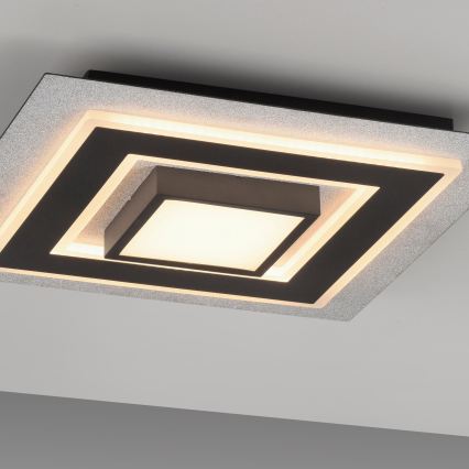 JUST LIGHT. 14439-21 - Oprawa sufitowa LED CICHIO LED/18,5W/230V + LED/9W 40x40 cm czarna