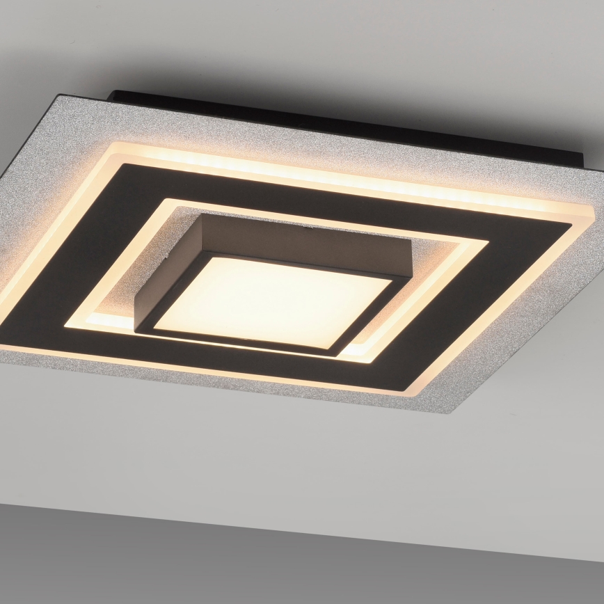 JUST LIGHT. 14439-21 - Oprawa sufitowa LED CICHIO LED/18,5W/230V + LED/9W 40x40 cm czarna