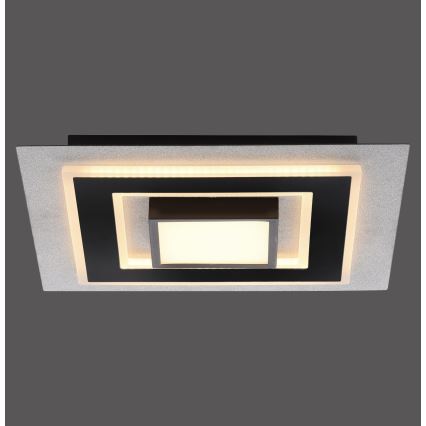 JUST LIGHT. 14439-21 - Oprawa sufitowa LED CICHIO LED/18,5W/230V + LED/9W 40x40 cm czarna