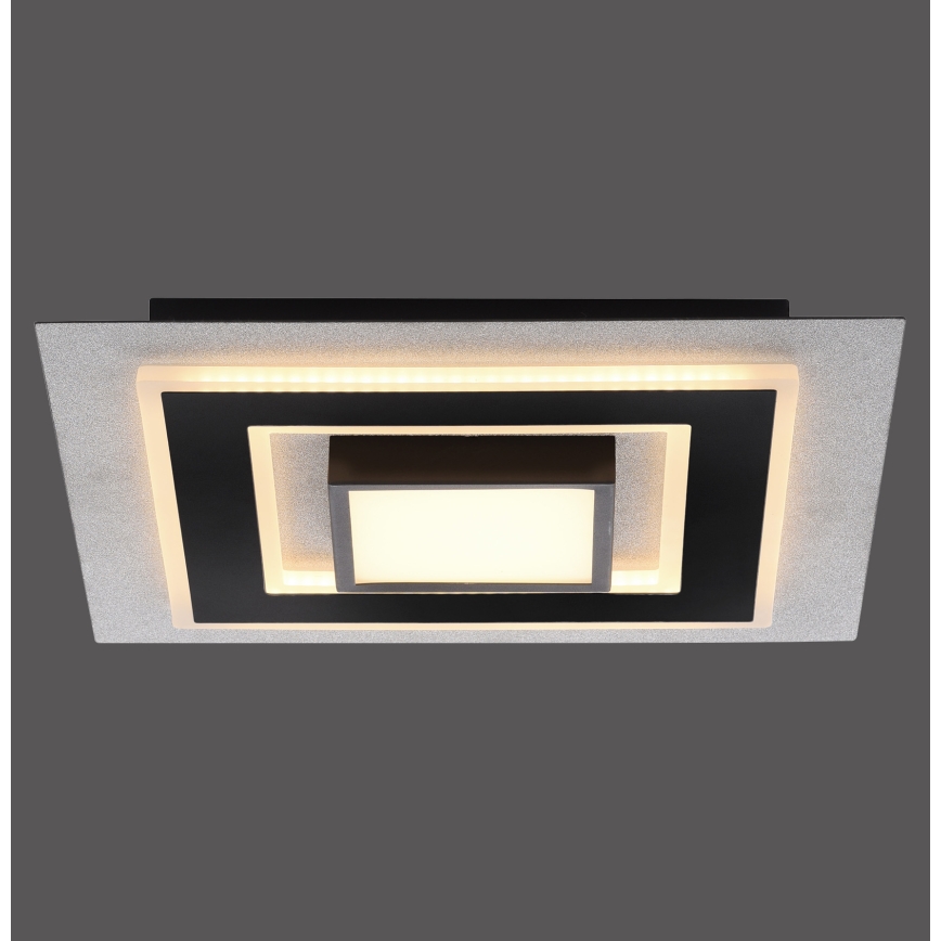 JUST LIGHT. 14439-21 - Oprawa sufitowa LED CICHIO LED/18,5W/230V + LED/9W 40x40 cm czarna