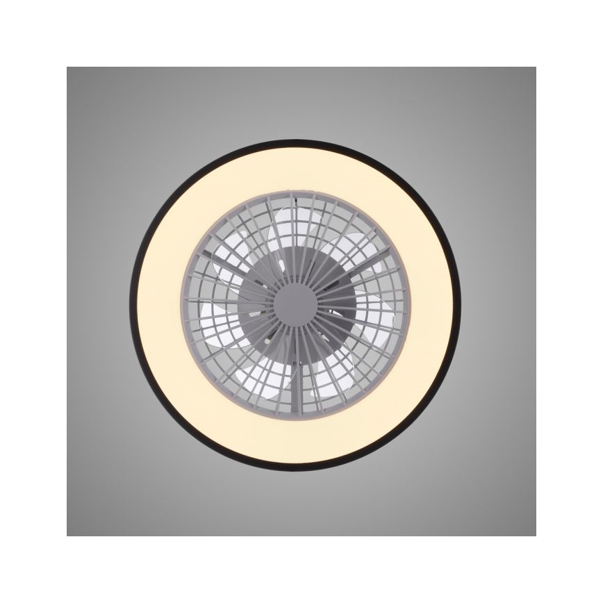 JUST LIGHT. 14447-18 - LED RGBW Ściemnialny wentylator sufitowy z oświetleniem LENO LED/44W/230V 3000-6500K śr. 48,6 cm biały + pilot zdalnego sterowania