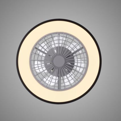 JUST LIGHT. 14447-18 - LED RGBW ściemnialny sufitowy wentylator z oświetleniem LENO LED/44W/230V 3000-6500K śr. 48,6 cm biały + pilot zdalnego sterowania