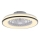JUST LIGHT. 14447-18 - LED RGBW Ściemnialny wentylator sufitowy z oświetleniem LENO LED/44W/230V 3000-6500K śr. 48,6 cm biały + pilot zdalnego sterowania