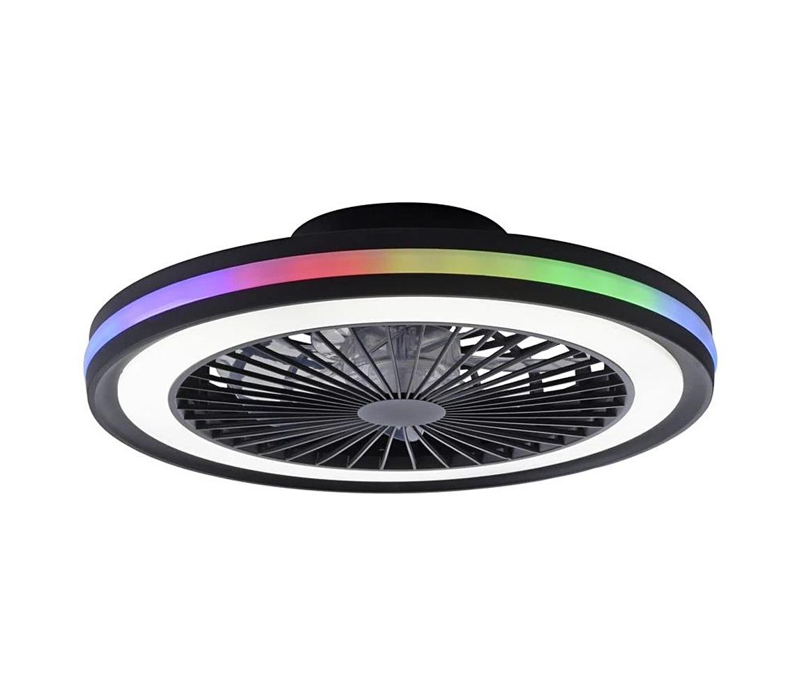 JUST LIGHT. 14649-18 - Wentylator sufitowy LED RGBW BRANDON LED/36W/230V + DO