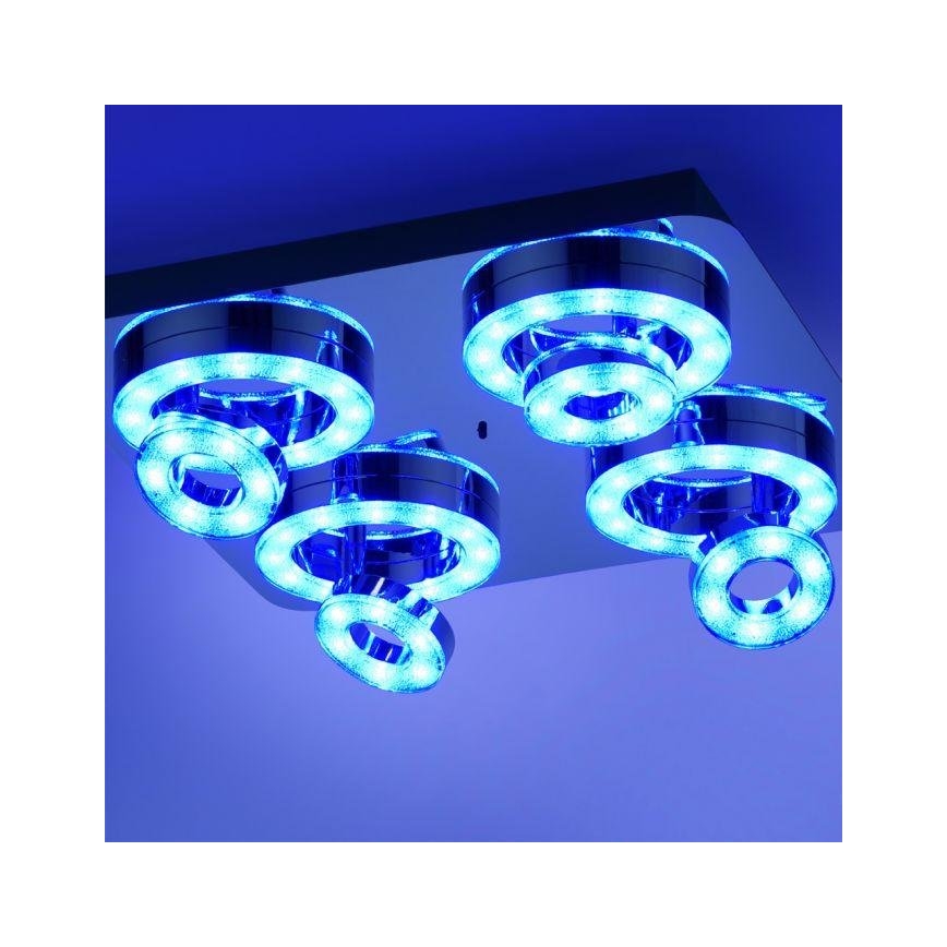 JUST LIGHT. 14662-17 - LED RGBW Oświetlenie punktowe ściemnialne TIM LOLASMART 4xLED/5,9/230V 2700-5000K + zdalne sterowanie