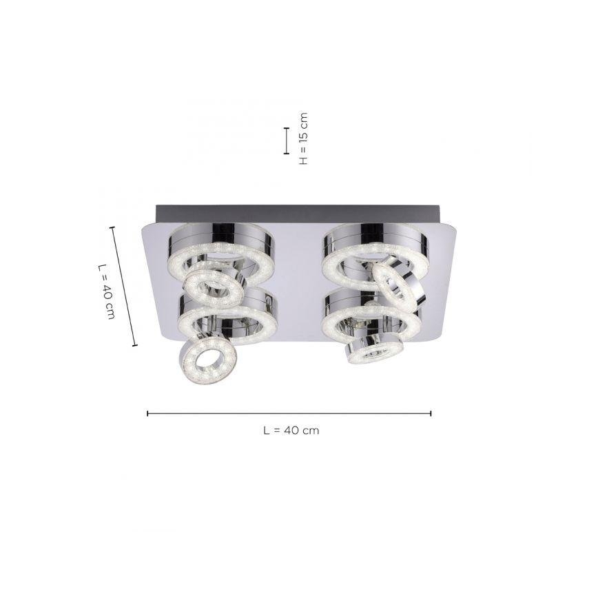 JUST LIGHT. 14662-17 - LED RGBW Oświetlenie punktowe ściemnialne TIM LOLASMART 4xLED/5,9/230V 2700-5000K + zdalne sterowanie