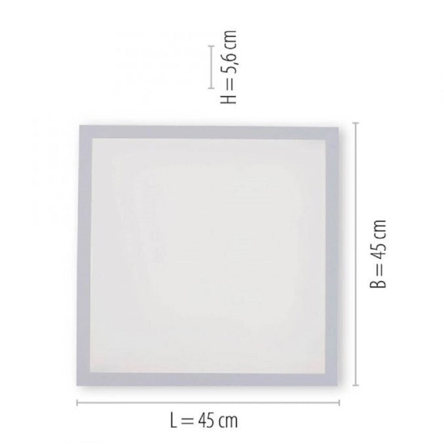 JUST LIGHT. 14681-16 - LED RGB Panel natynkowy ściemnialny LOLA FLAT LED/28W/230V 2700-5000K + pilot zdalnego sterowania