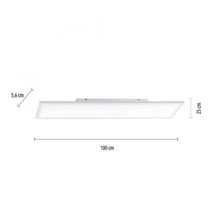JUST LIGHT. 14682-16 - LED RGB Panel natynkowy ściemnialny LOLA FLAT LED/28,5W/230V 2700-5000K + zdalne sterowanie