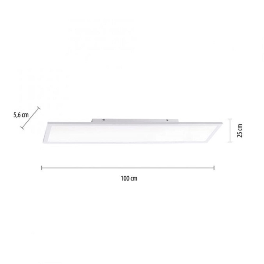 JUST LIGHT. 14682-16 - LED RGB Panel natynkowy ściemnialny LOLA FLAT LED/28,5W/230V 2700-5000K + zdalne sterowanie