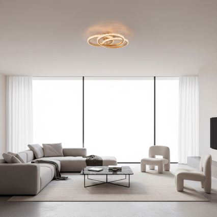 JUST LIGHT. 14734-60 - Lampa sufitowa LED GLITRA LED/37W/230V Ø 50 cm złota