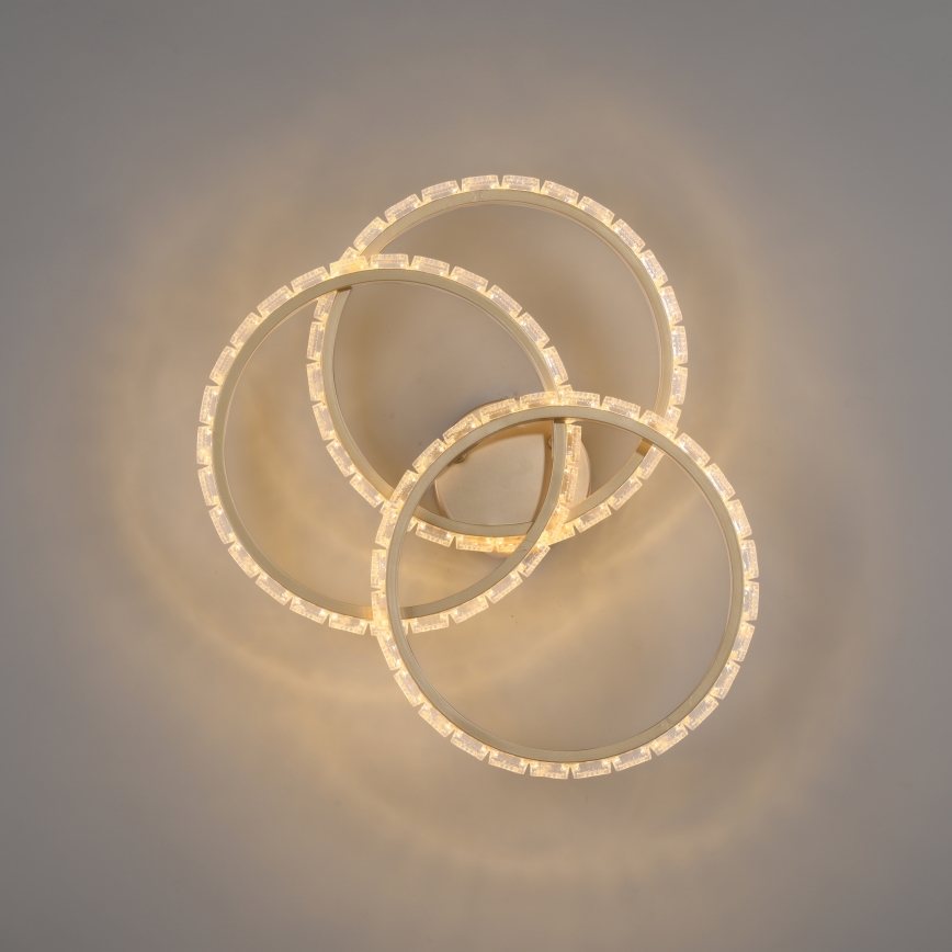JUST LIGHT. 14734-60 - Lampa sufitowa LED GLITRA LED/37W/230V Ø 50 cm złota