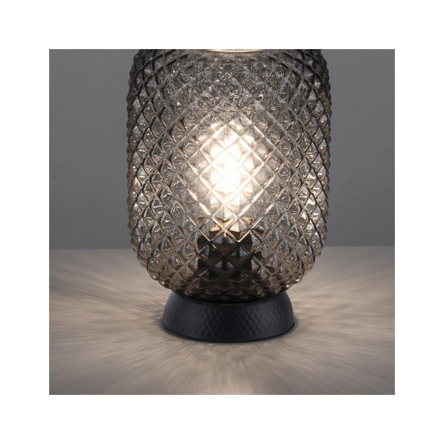 JUST LIGHT. 14906-18 - Lampa stołowa REISHI 1xE27/40W/230V czarna