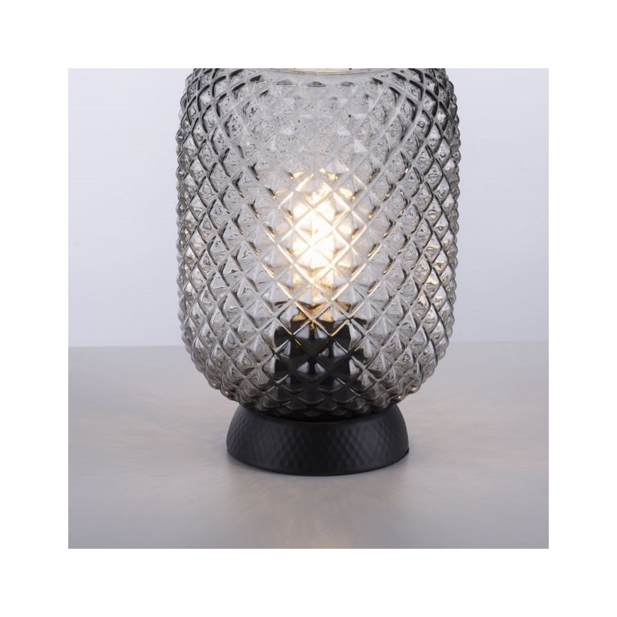 JUST LIGHT. 14906-18 - Lampa stołowa REISHI 1xE27/40W/230V czarna