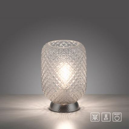JUST LIGHT. 14906-55 - Lampa stołowa REISHI 1xE27/40W/230V matowy chrom