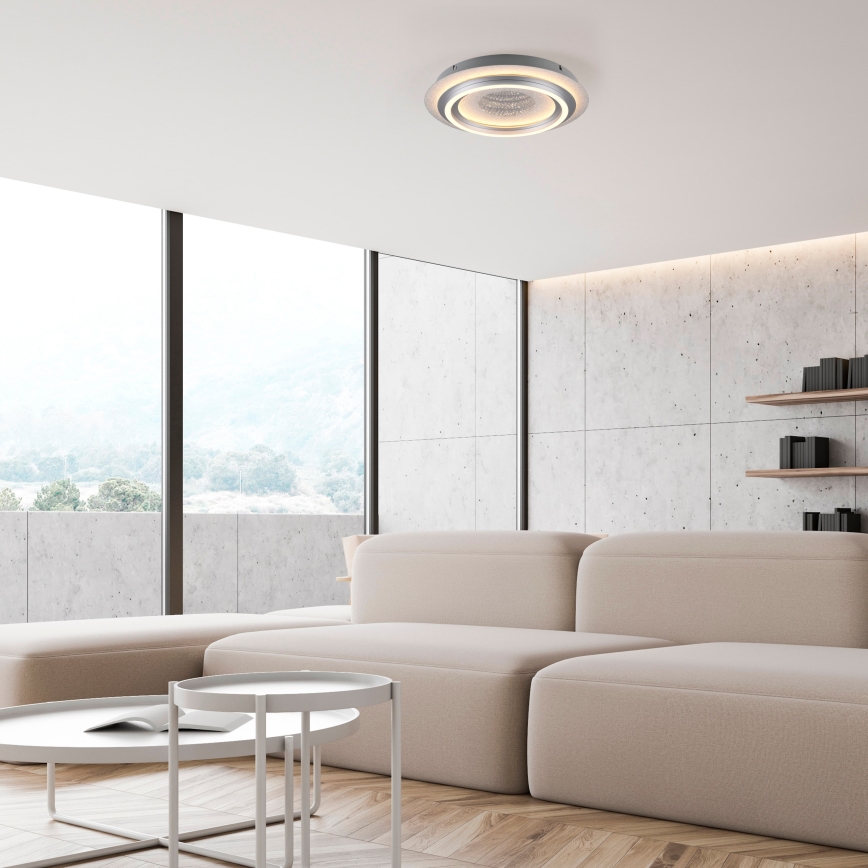 JUST LIGHT. 15089-21 - Lampa sufitowa LED CICHIO LED/36W/230V średnica 40 cm chrom matowy