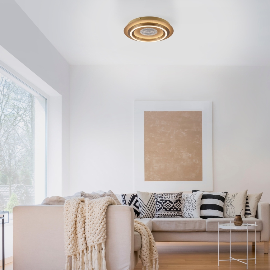 JUST LIGHT. 15089-60 - Lampa sufitowa LED CICHIO LED/36W/230V, średnica 40 cm, złota