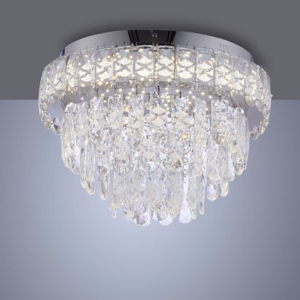 JUST LIGHT. 15092-17 - Lampa sufitowa LED KULUNKA LED/33W/230V Ø 38 cm błyszczący chrom