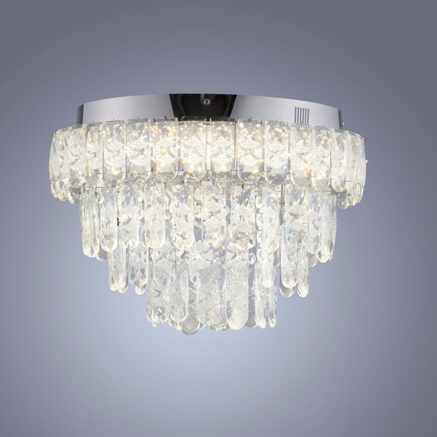 JUST LIGHT. 15092-17 - Lampa sufitowa LED KULUNKA LED/33W/230V Ø 38 cm błyszczący chrom