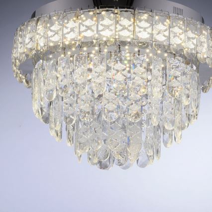 JUST LIGHT. 15092-17 - Lampa sufitowa LED KULUNKA LED/33W/230V Ø 38 cm błyszczący chrom