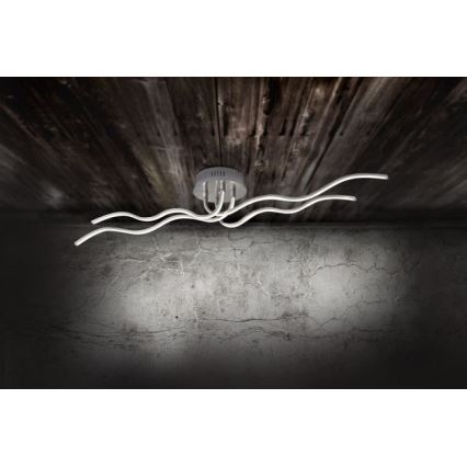 JUST LIGHT. 15126-55 - LED Żyrandol natynkowy WAVE LED/29,4W/230V matowy chrom