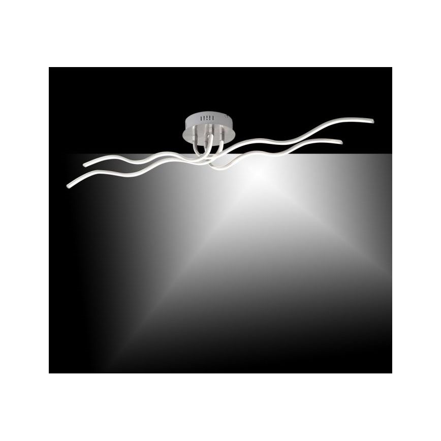 JUST LIGHT. 15126-55 - LED Żyrandol natynkowy WAVE LED/29,4W/230V matowy chrom
