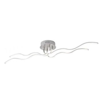 JUST LIGHT. 15126-55 - LED Żyrandol natynkowy WAVE LED/29,4W/230V matowy chrom