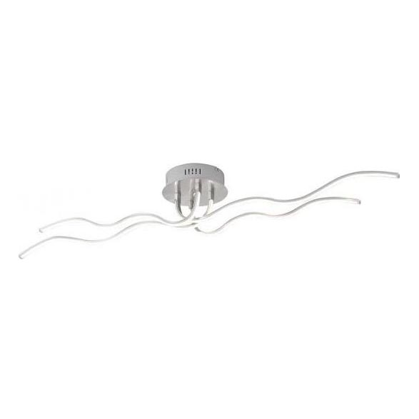 JUST LIGHT. 15126-55 - LED Żyrandol natynkowy WAVE LED/29,4W/230V matowy chrom