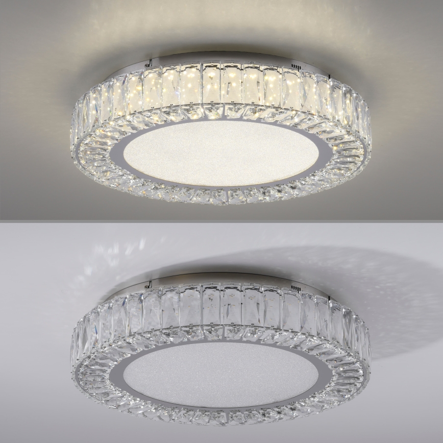 JUST LIGHT. 15222-17 - Lampa sufitowa LED KULUNKA LED/46W/230V Ø 50 cm chrom błyszczący