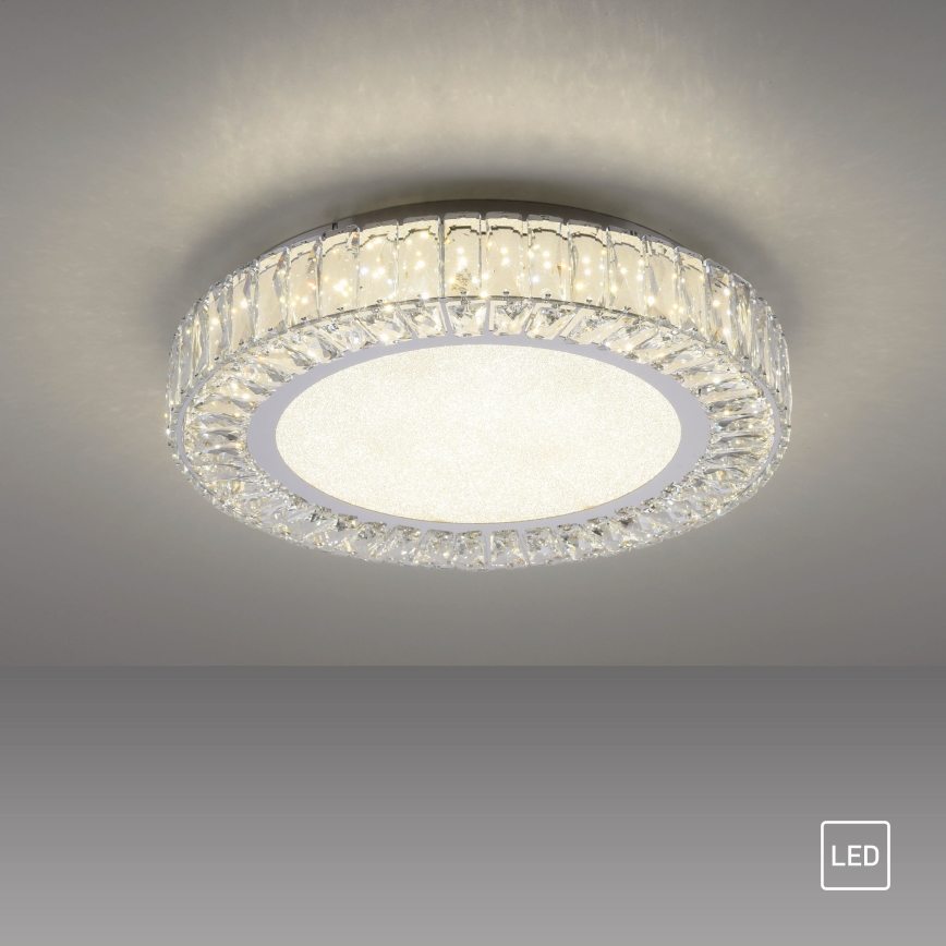 JUST LIGHT. 15222-17 - Lampa sufitowa LED KULUNKA LED/46W/230V Ø 50 cm chrom błyszczący