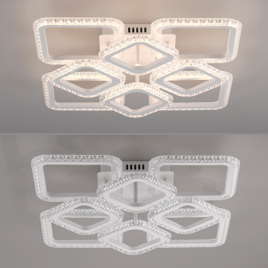 JUST LIGHT. 15269-16 - LED Lampa sufitowa CRYSTALLO LED/43,5W/230V 49x49 cm biała