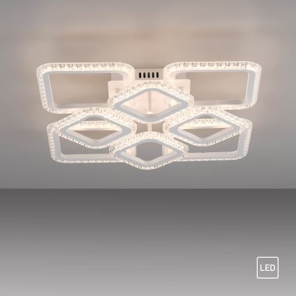 JUST LIGHT. 15269-16 - LED Lampa sufitowa CRYSTALLO LED/43,5W/230V 49x49 cm biała
