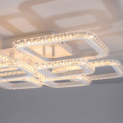 JUST LIGHT. 15269-16 - LED Lampa sufitowa CRYSTALLO LED/43,5W/230V 49x49 cm biała