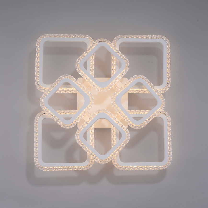JUST LIGHT. 15269-16 - LED Lampa sufitowa CRYSTALLO LED/43,5W/230V 49x49 cm biała