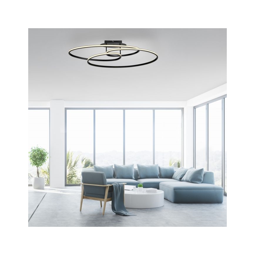 JUST LIGHT. 15321-18 - LED Plafon LUMACA LED/33W/230V czarny